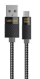 Кабель Luxe Cube Premium USB - micro USB (M/M), 1 м, серый (8886668686167)