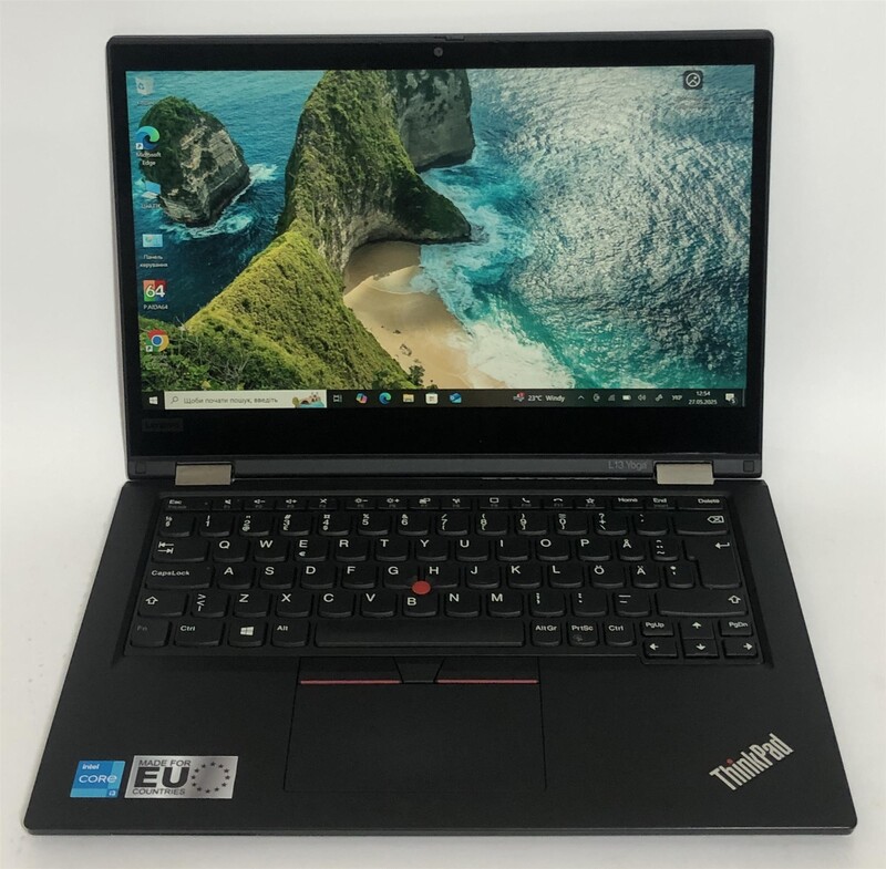 Ноутбук Lenovo ThinkPad L13 Yoga G2 / 13.3" FullHD IPS Touch / i3-1115G4 / 8GB / 256GB SSD / Win10Pro - Б/у