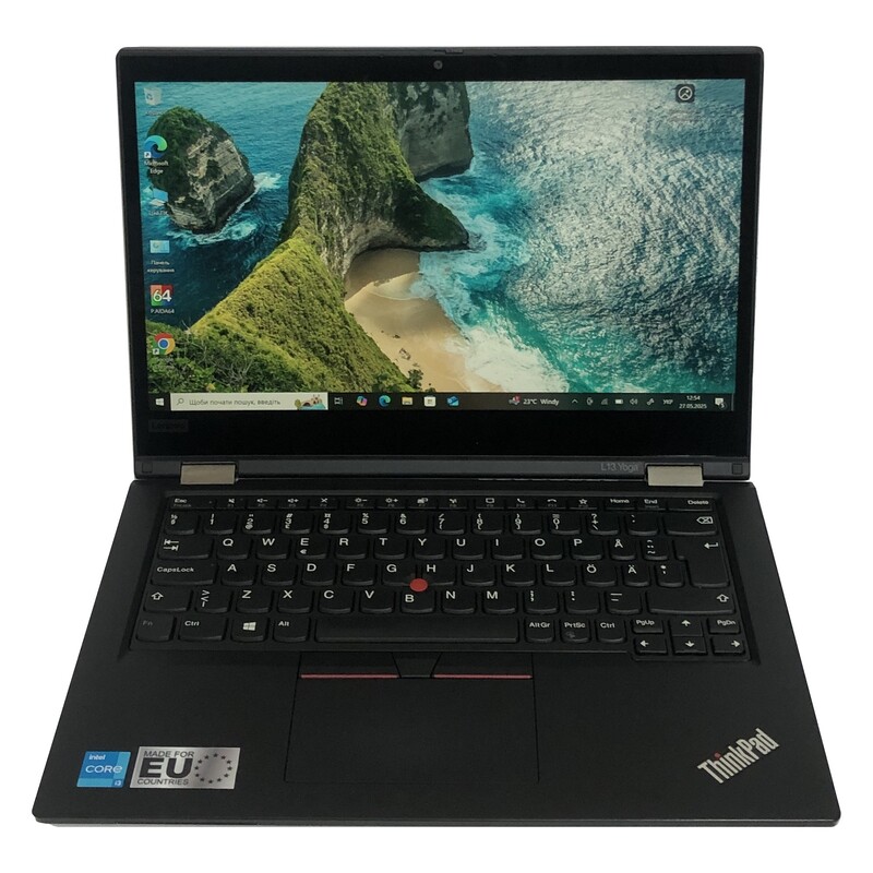 Ноутбук Lenovo ThinkPad L13 Yoga G2 / 13.3" FullHD IPS Touch / i3-1115G4 / 8GB / 256GB SSD / Win10Pro - Б/у