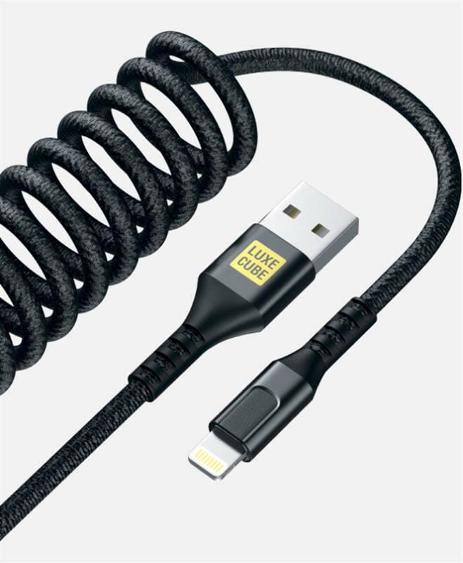 Кабель Luxe Cube Dynamic USB - Lightning (M/M), 1.5 м, Black (4446689101557)