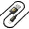 Фото - Кабель Luxe Cube USB - Lightning (M/M), 3А, 2 м, чорний (8886888698445) | click.ua