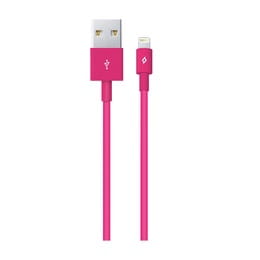 Кабель Ttec USB - Lightning (M/M), 1 м, Pink (2DK7508P)