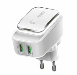 Сетевое зарядное устройство Intaleo TCL242 (2USB, 2.4A) White (1283126481130)