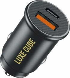 Автомобильное зарядное устройство Luxe Cube 20W (2USBх3A) Black (9988449841235)