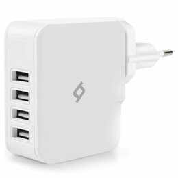 Сетевое зарядное устройство Ttec Quattro 4хUSB 5.1A/25Вт White (2SC02B)