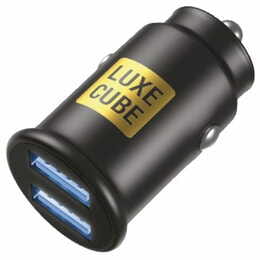 Автомобильное зарядное устройство Luxe Cube 2USB 12W Black (8886899698465)