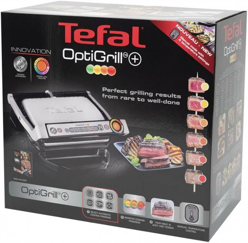 Гриль Tefal OptiGrill+ GC712D