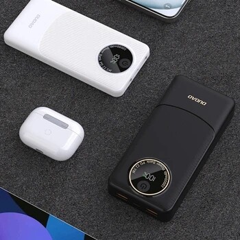 Универсальная мобильная батарея Dudao K12 10000mAh 22.5W White (6976625333875)
