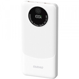 Універсальна мобільна батарея Dudao K12 10000mAh 22.5W White (6976625333875)