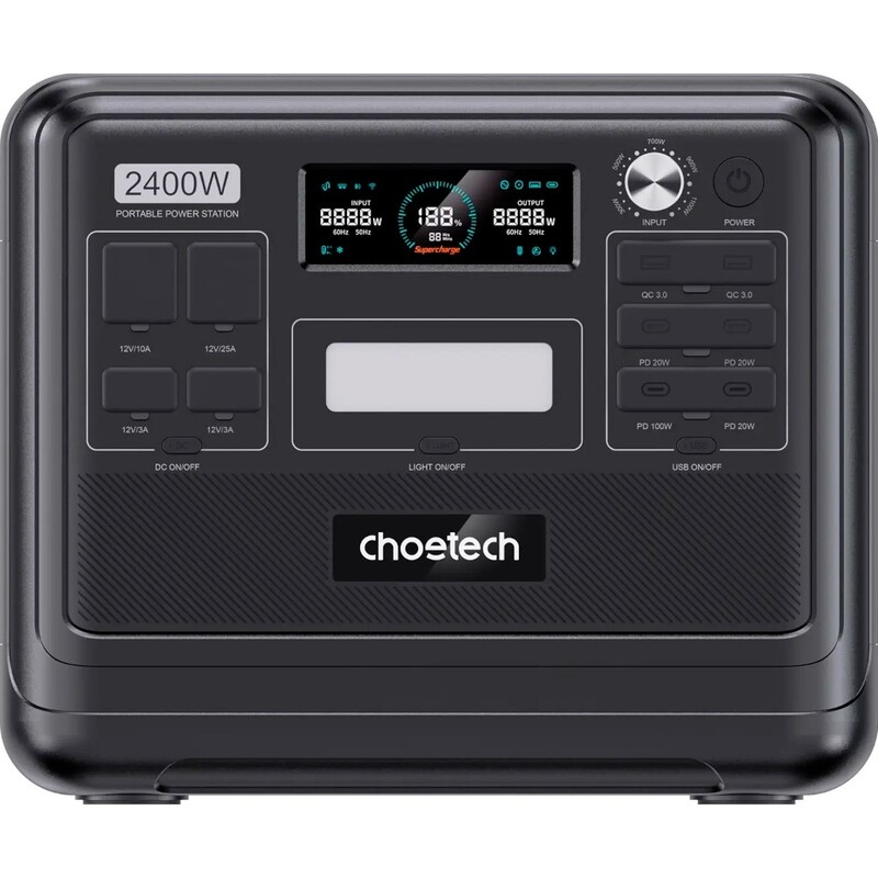 Зарядна станція Choetech BS008 2048Wh, 2400W (BS008-BQB)