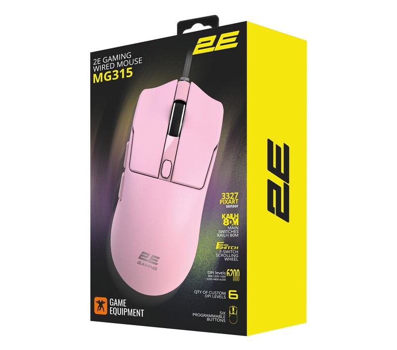 Мышь 2E Gaming MG315 Pink (2E-MG315UPK)