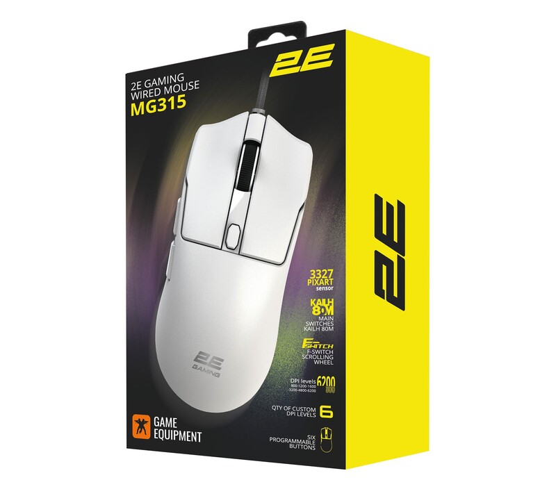 Мышь 2E Gaming MG315 White (2E-MG315UWT)