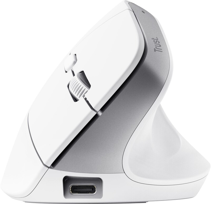 Мышь беспроводная Trust Bayo+ Multidevice Ergonomic White (25399)