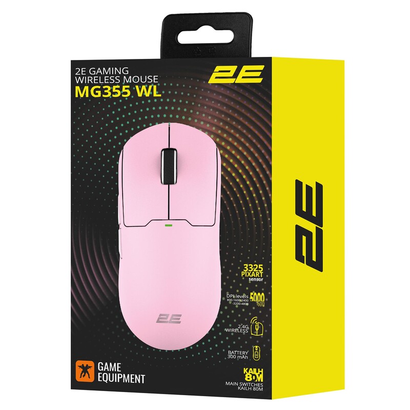 Мышь беспроводная 2E Gaming MG355 Pink (2E-MG355UPK-WL)