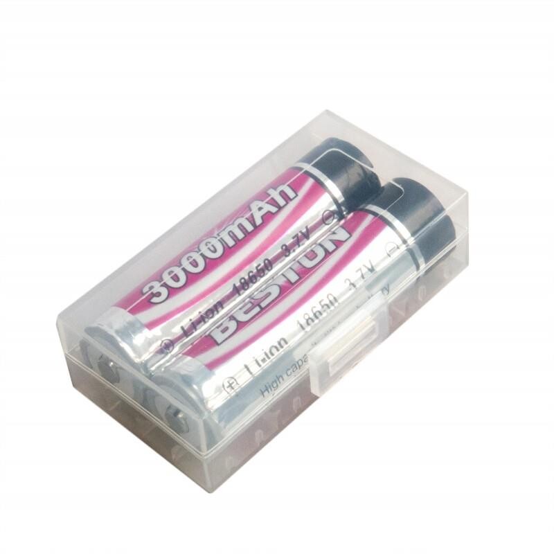 Аккумулятор Beston 18650 Li-Ion 3000mAh футляр 2шт