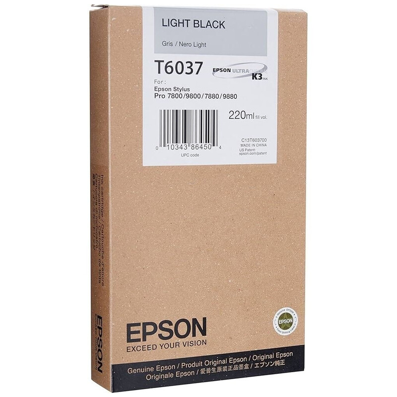 Картридж Epson (T6037) для Stylus Pro 7800/7880/9800/9880 Light black (C13T603700)