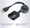 Фото - Адаптер Vention Flat HDMI - VGA (M/F), со звуком и питанием, 0.15 м, черный (ACKBB) | click.ua