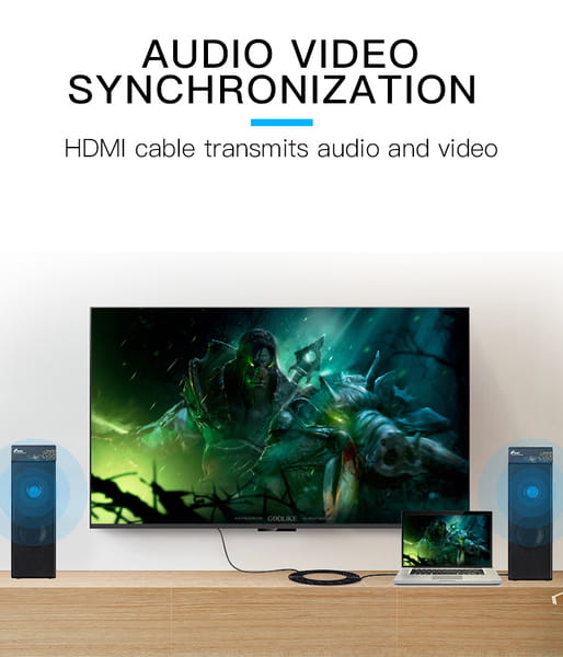 Кабель Vention HDMI - HDMI V 2.0 (M/M), 2 м, черный (VAA-M02-B200)
