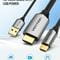 Фото - Кабель Vention HDMI - USB+USB-C, 1.5 m, Black (CGTBG) | click.ua