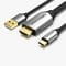 Фото - Кабель Vention HDMI - USB+USB-C, 1.5 m, Black (CGTBG) | click.ua