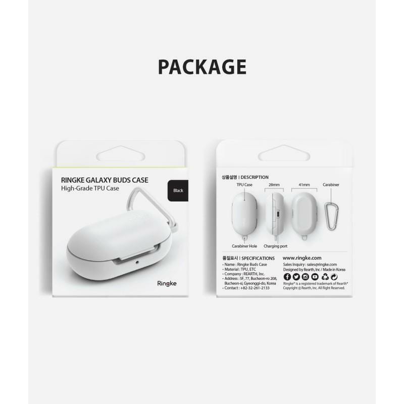 Чехол Ringke для Samsung Galaxy Buds White (RCS4612)