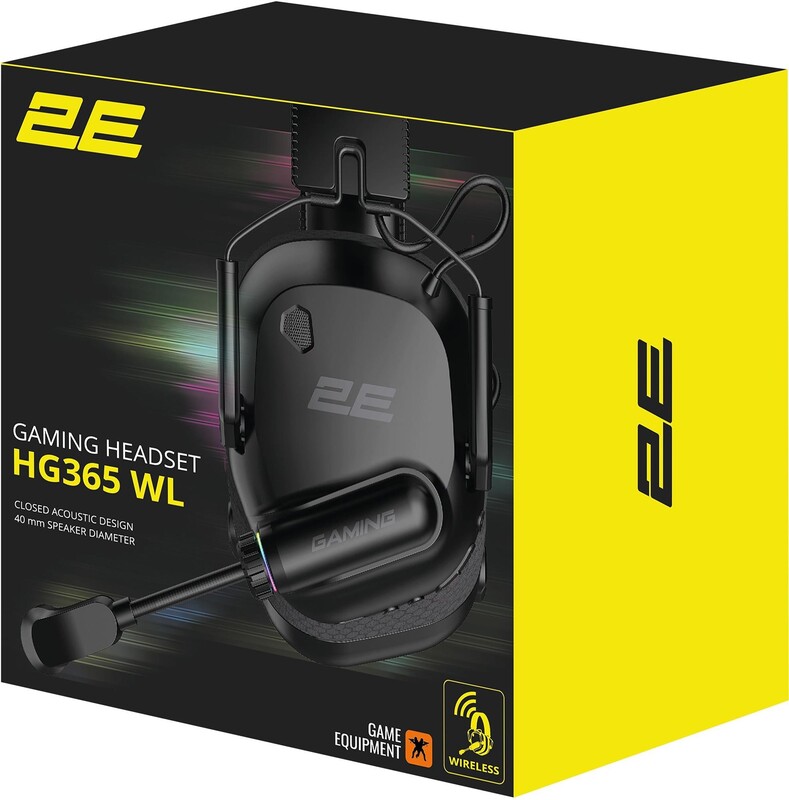 Bluetooth-гарнітура 2E Gaming HG365 Black (2E-HG365BK-WL)