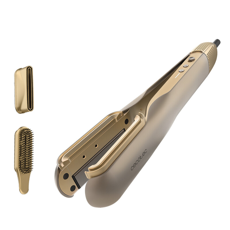 Утюжок (выпрямитель) для волос Cecotec AirLisse 2in1 ForceDry Champagne (A01_EU01_111302)