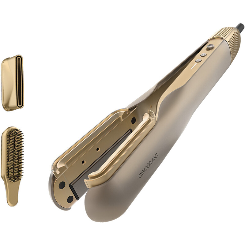Утюжок (выпрямитель) для волос Cecotec AirLisse 2in1 ForceDry Champagne (A01_EU01_111302)
