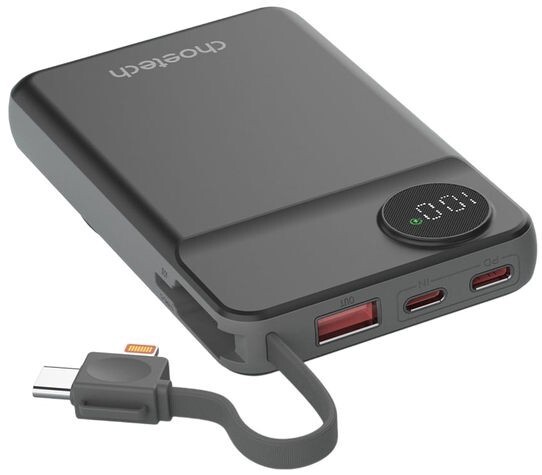 Универсальная мобильная батарея Choetech B695 10000mAh 20W Black (B695-BK)