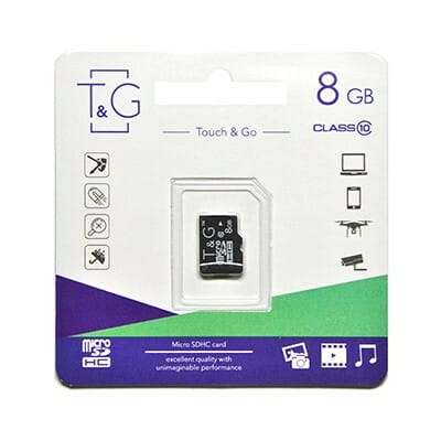 Карта памяти MicroSDHC   8GB Class 10 T&G (TG-8GBSDCL10-00)