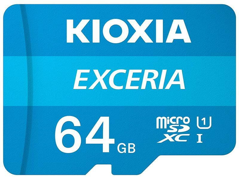 Карта памяти MicroSDXC   64GB UHS-I Class 10 Kioxia Exceria R100MB/s (LMEX1L064GG2) + SD-адаптер