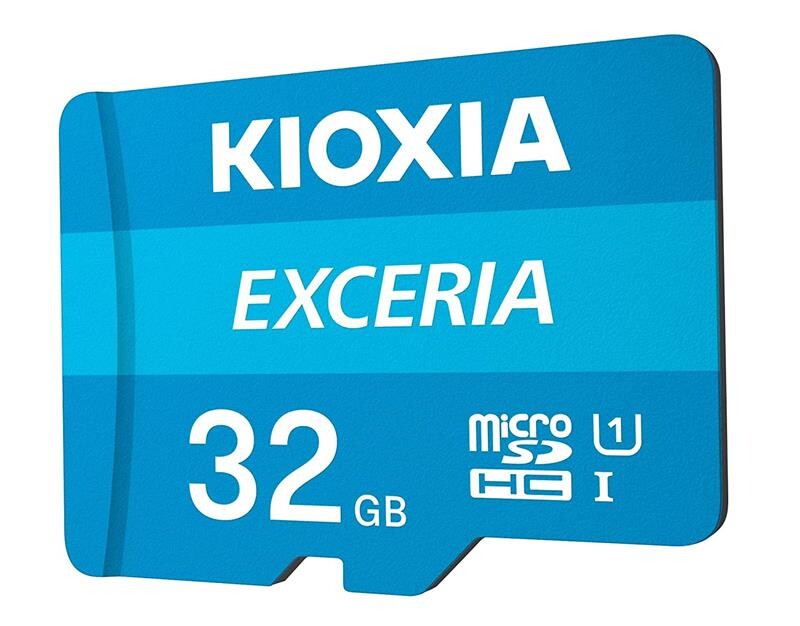 Карта пам`ятi MicroSDHC 32GB UHS-I Class 10 Kioxia Exceria R100MB/s (LMEX1L032GG2) + SD-адаптер