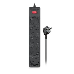 Фільтр живлення REAL-EL RS-Protect 505 1.8 м Black (EL122300044)
