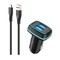 Фото - Автомобильное зарядное устройство SkyDolphin SZ18V (2USB, 3.4A) Black (AZP-000101) + кабель microUSB_бн | click.ua