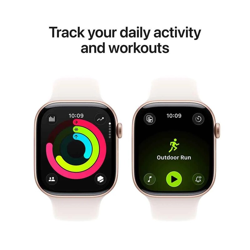 Смарт-годинник Apple Watch Series 11 GPS 42mm Rose Gold Aluminium Case with Light Blush Sport Band - M/L (MEU44RK/A)