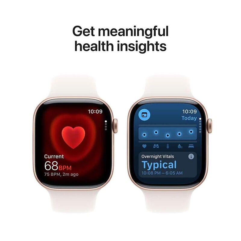 Смарт-годинник Apple Watch Series 11 GPS 42mm Rose Gold Aluminium Case with Light Blush Sport Band - M/L (MEU44RK/A)