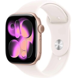 Смарт-годинник Apple Watch Series 11 GPS 42mm Rose Gold Aluminium Case with Light Blush Sport Band - M/L (MEU44RK/A)