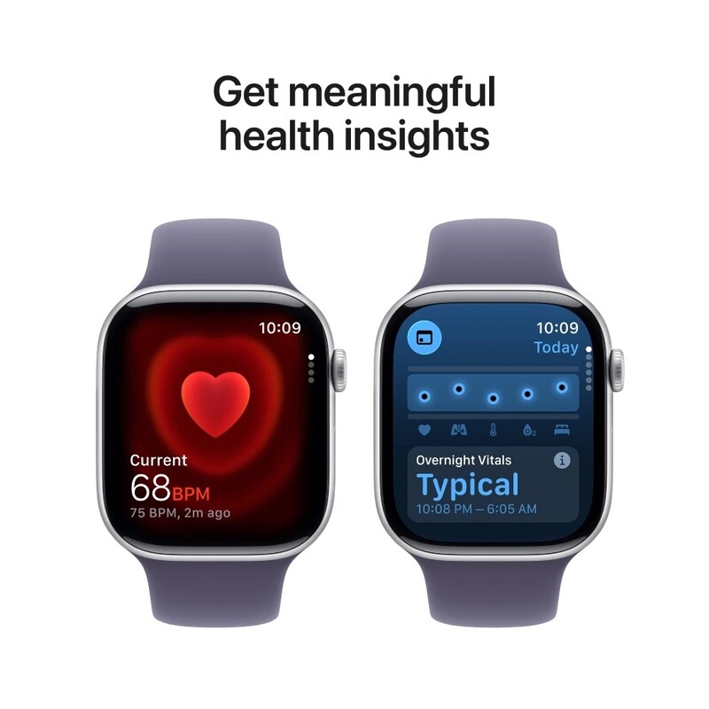 Смарт-годинник Apple Watch Series 11 GPS 42mm Silver Aluminium Case with Purple Fog Sport Band - M/L (MEU74RK/A)