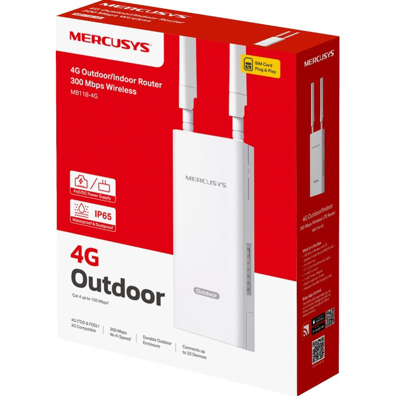 Бездротовий маршрутизатор Mercusys MB118-4G