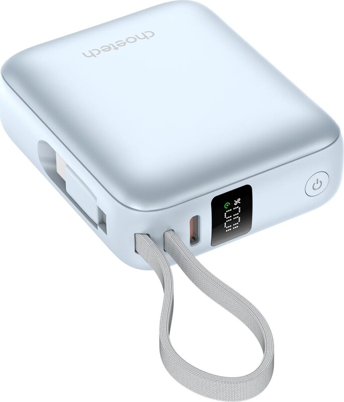 Универсальная мобильная батарея Choetech B832 10000mAh 35W Light Blue (B832-LBE)