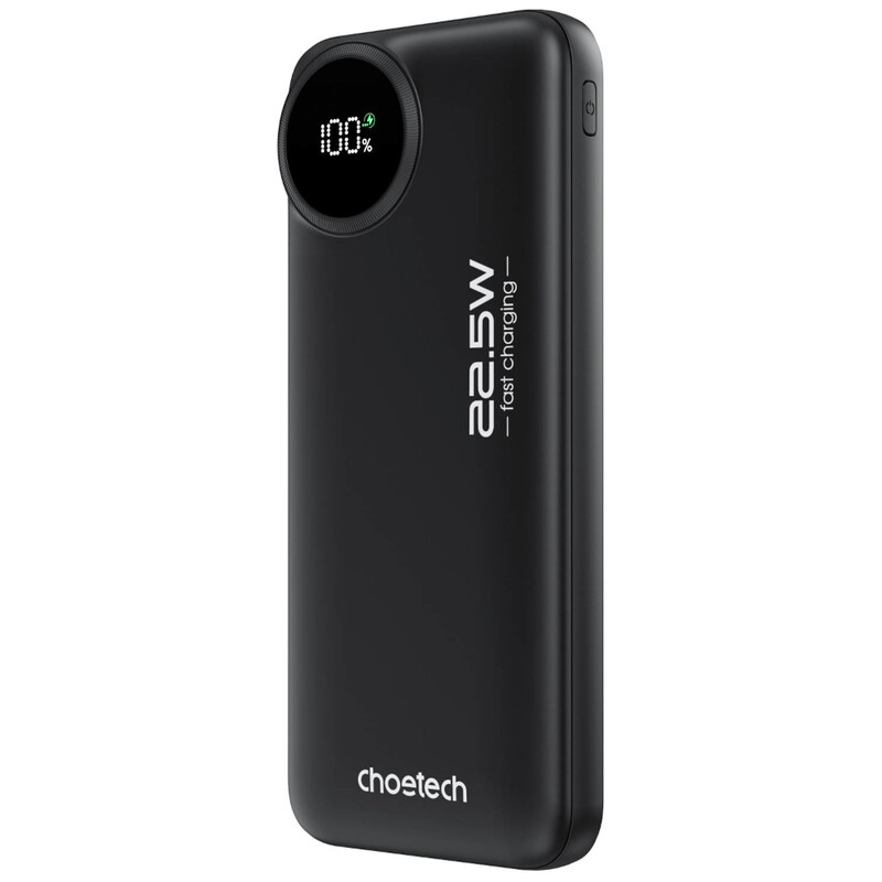 Универсальная мобильная батарея Choetech B791 10000mAh 22.5W Black (M15-B791-ACBK-NG)