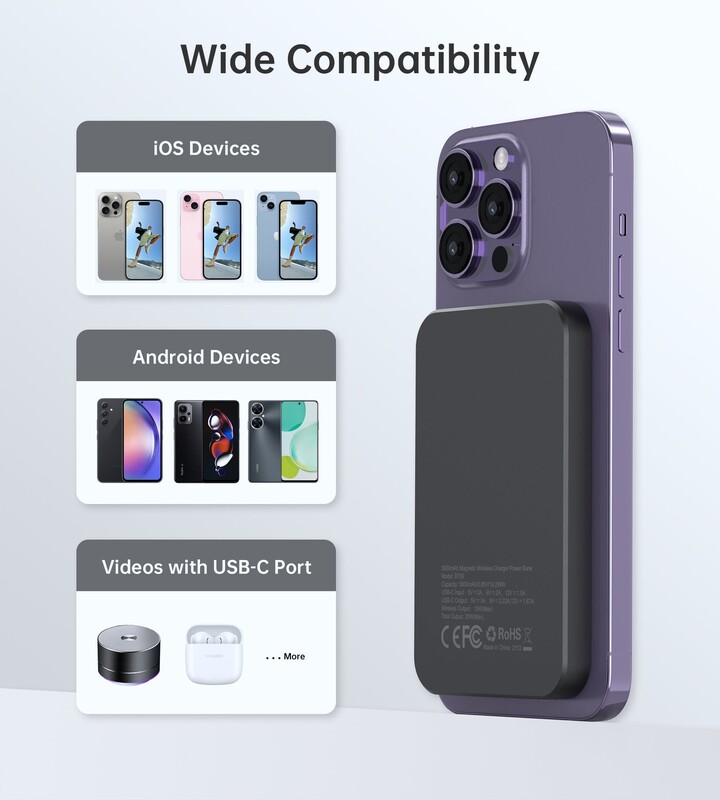 Универсальная мобильная батарея Choetech B709 5000 mAh 20W Black (B709-CCBK)