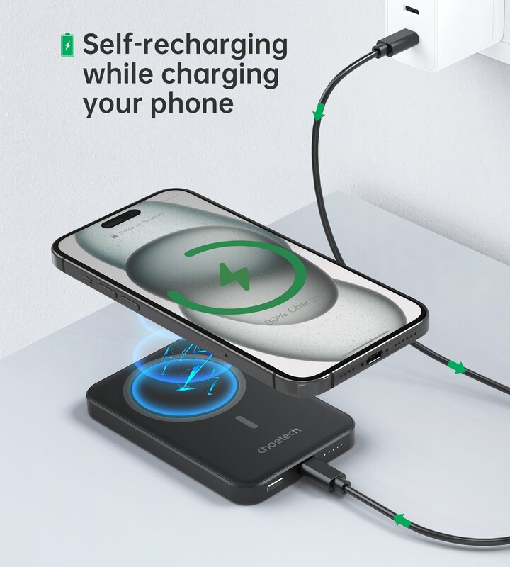 Универсальная мобильная батарея Choetech B709 5000 mAh 20W Black (B709-CCBK)