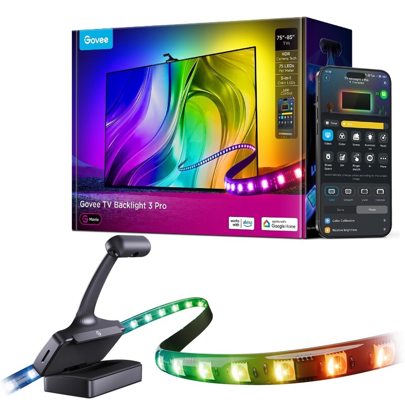 Набор адаптивной подсветки Govee R2A81 TV Backlight 3 Pro для ТВ и мониторов до 85" (R2A81C11)