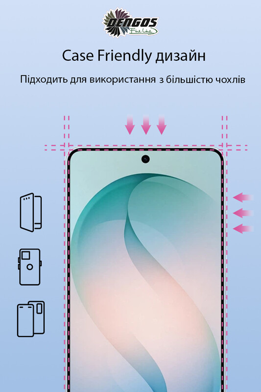 Захисне скло Dengos для Samsung Galaxy S26 Ultra SM-S948 Black Full Glue (TGFG-444)