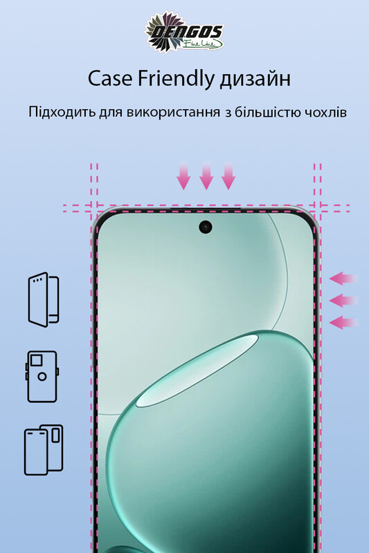 Защитное стекло Dengos для Oppo A6 Pro Black Full Glue (DG-TG2P-94) 2 шт.