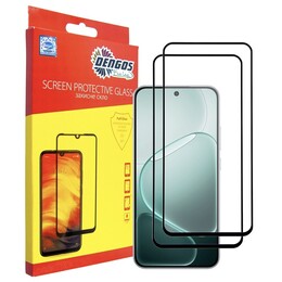 Защитное стекло Dengos для Oppo A6 Pro Black Full Glue (DG-TG2P-94) 2 шт.
