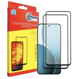 Защитное стекло Dengos для Oppo Reno14/14 F/14 FS 5G Black Full Glue (DG-TG2P-93) 2 шт.