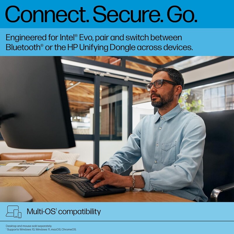 Клавiатура HP 680 Comfort Dual-Mode Black (8T6L8AA)