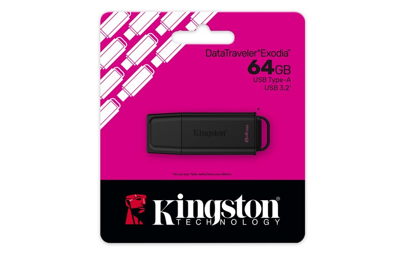 Флеш-накопитель USB3.2 64GB Kingston DataTraveler Exodia Black (DTXG2/64GB)